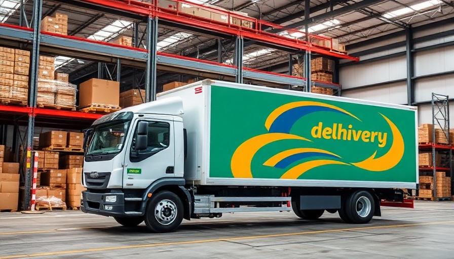 Logistics delivery trucks and warehouse operations