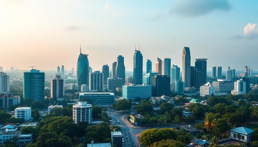 Bengaluru city skyline with tech parks
